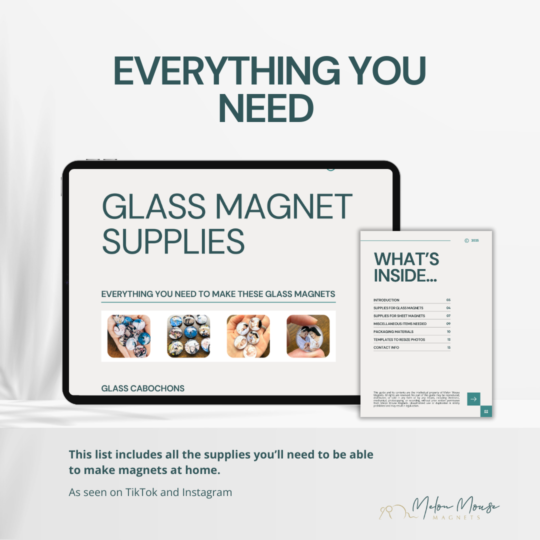 Free DIY Magnet-Making Supply List